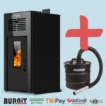 Пелетна камина BURNiT Ambient Jet Black