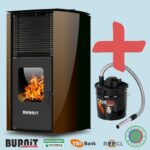 Пелетна камина BURNiT Advant 13 kW с водна риза