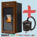 Пелетнa каминa BURNiT Trend Кафяв